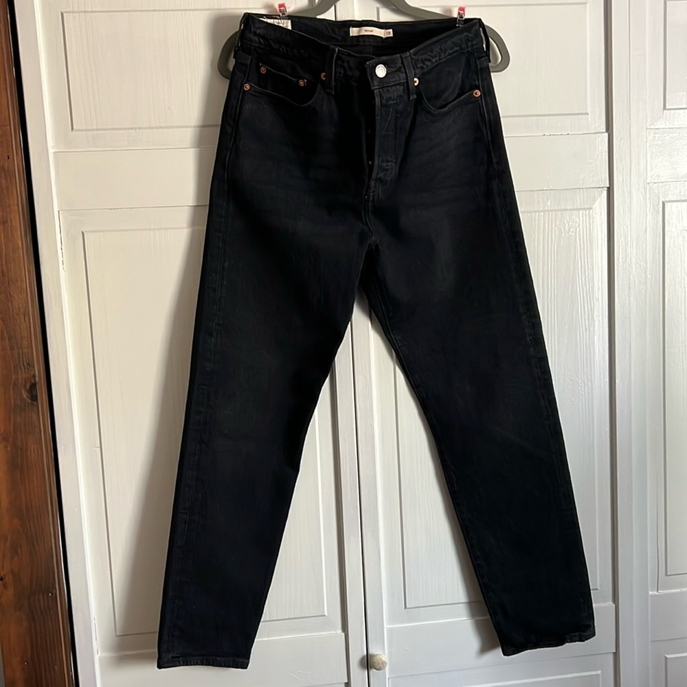 Levi’s Wedgie straight jeans black wash - size 28